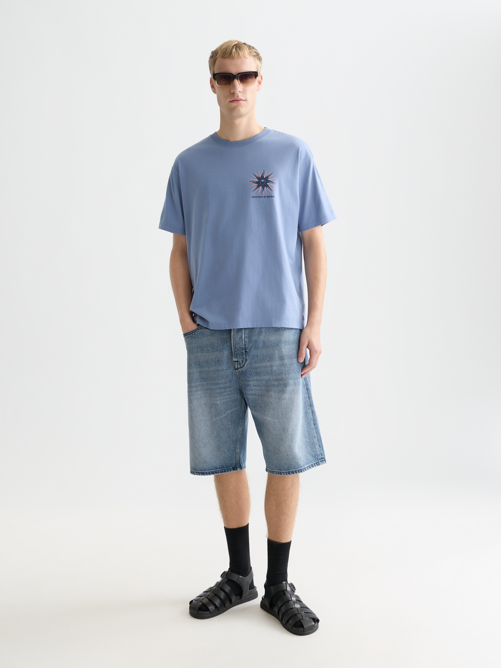 Front And Back Artwork Relaxed-Fit T-Shirt