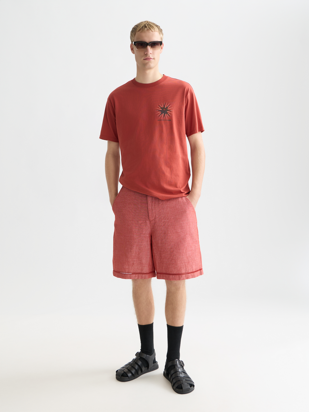 Front And Back Artwork Relaxed-Fit T-Shirt