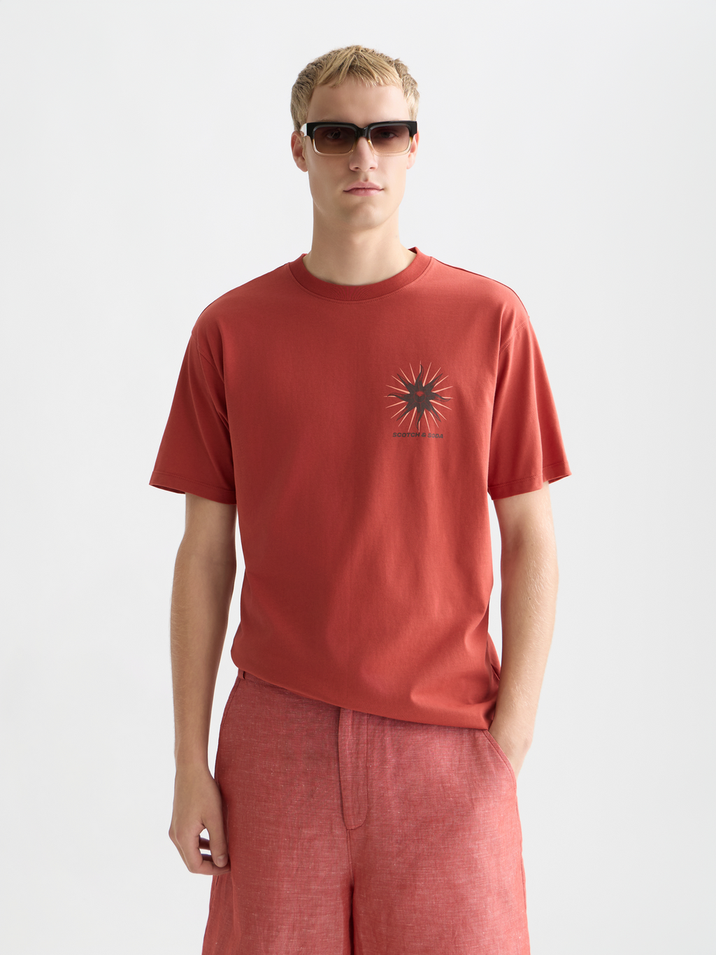 Front And Back Artwork Relaxed-Fit T-Shirt