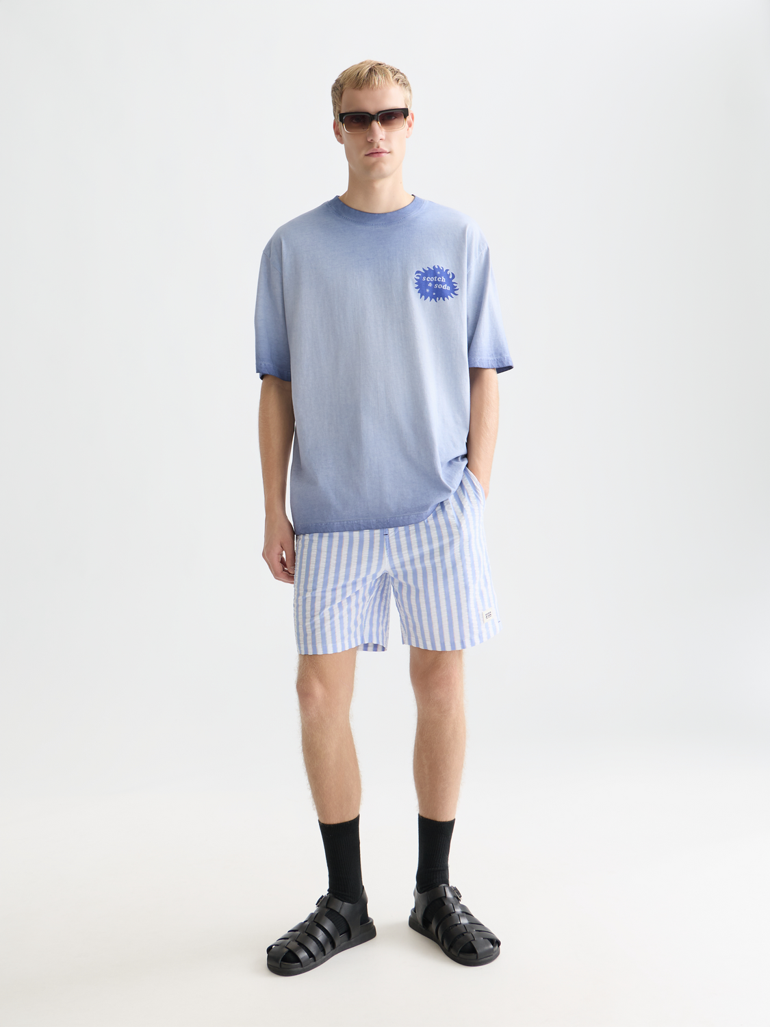 Front And Back Artwork Loose-Fit T-Shirt