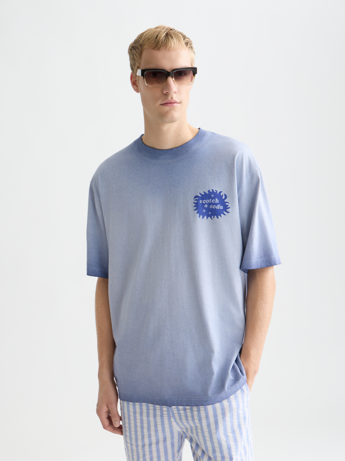 Front And Back Artwork Loose-Fit T-Shirt