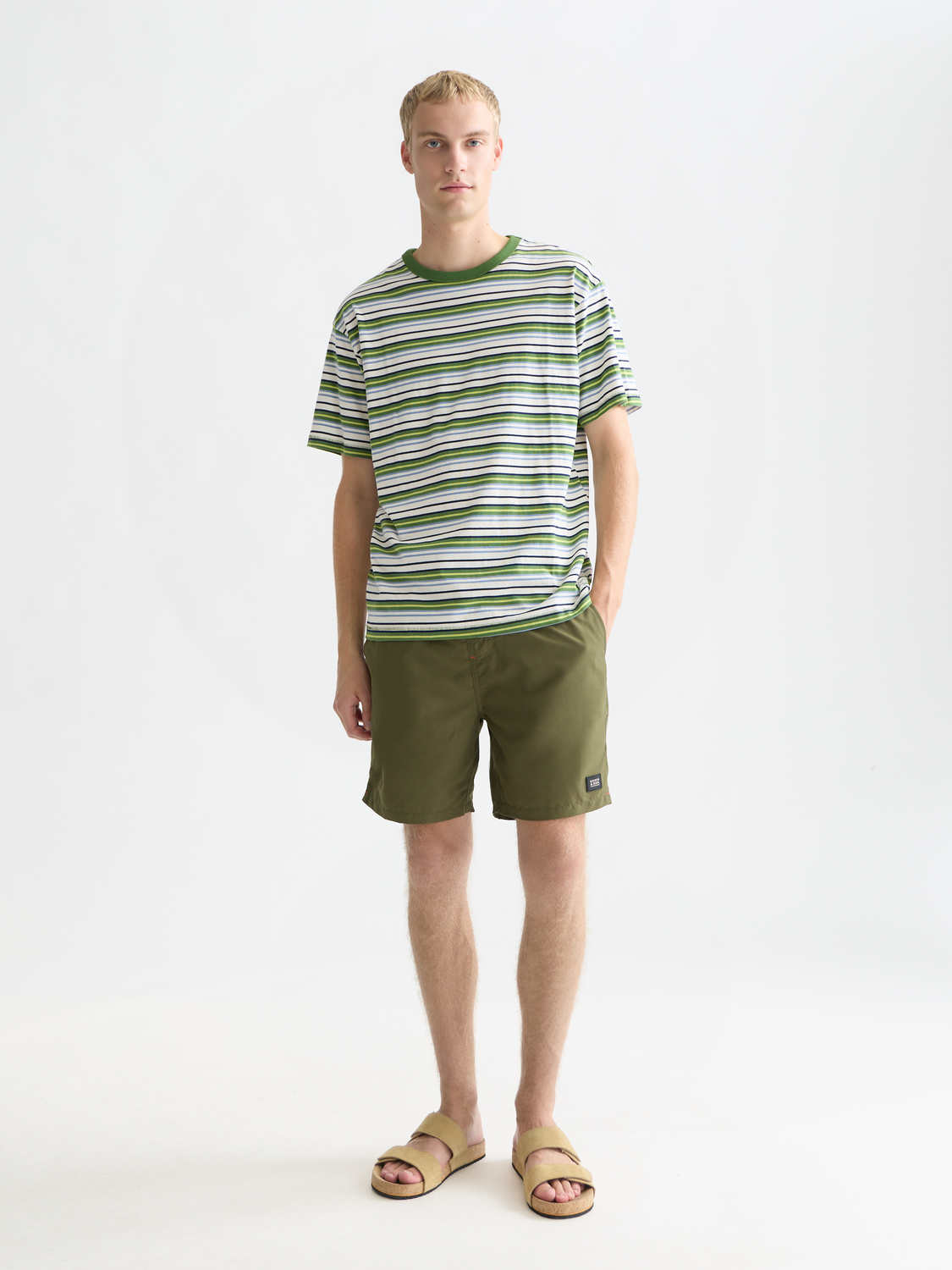 Relaxed-Fit Yarn Dyed T-Shirt