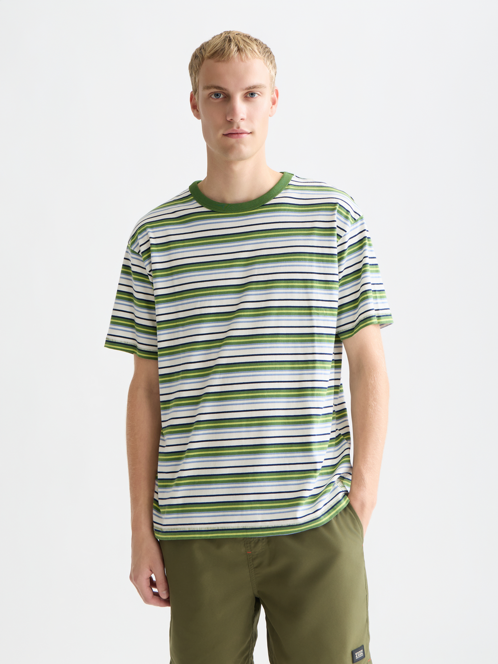 Relaxed-Fit Yarn Dyed T-Shirt