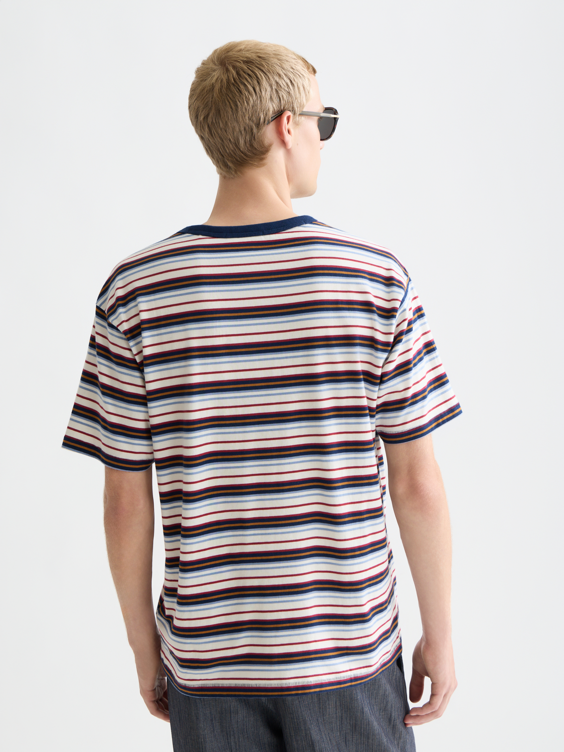 Relaxed-Fit Yarn Dyed T-Shirt