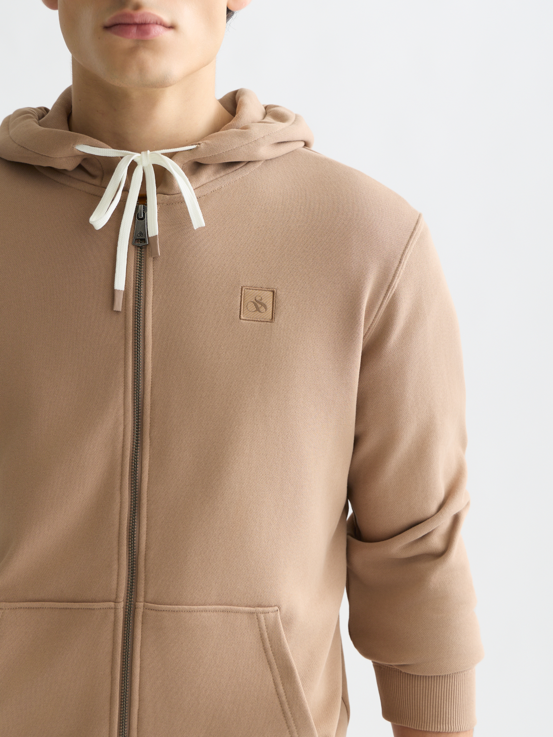 Logo Badge Regular-Fit Zip-Up Hoodie