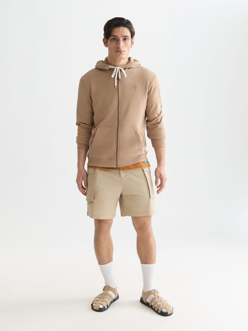 Logo Badge Regular-Fit Zip-Up Hoodie