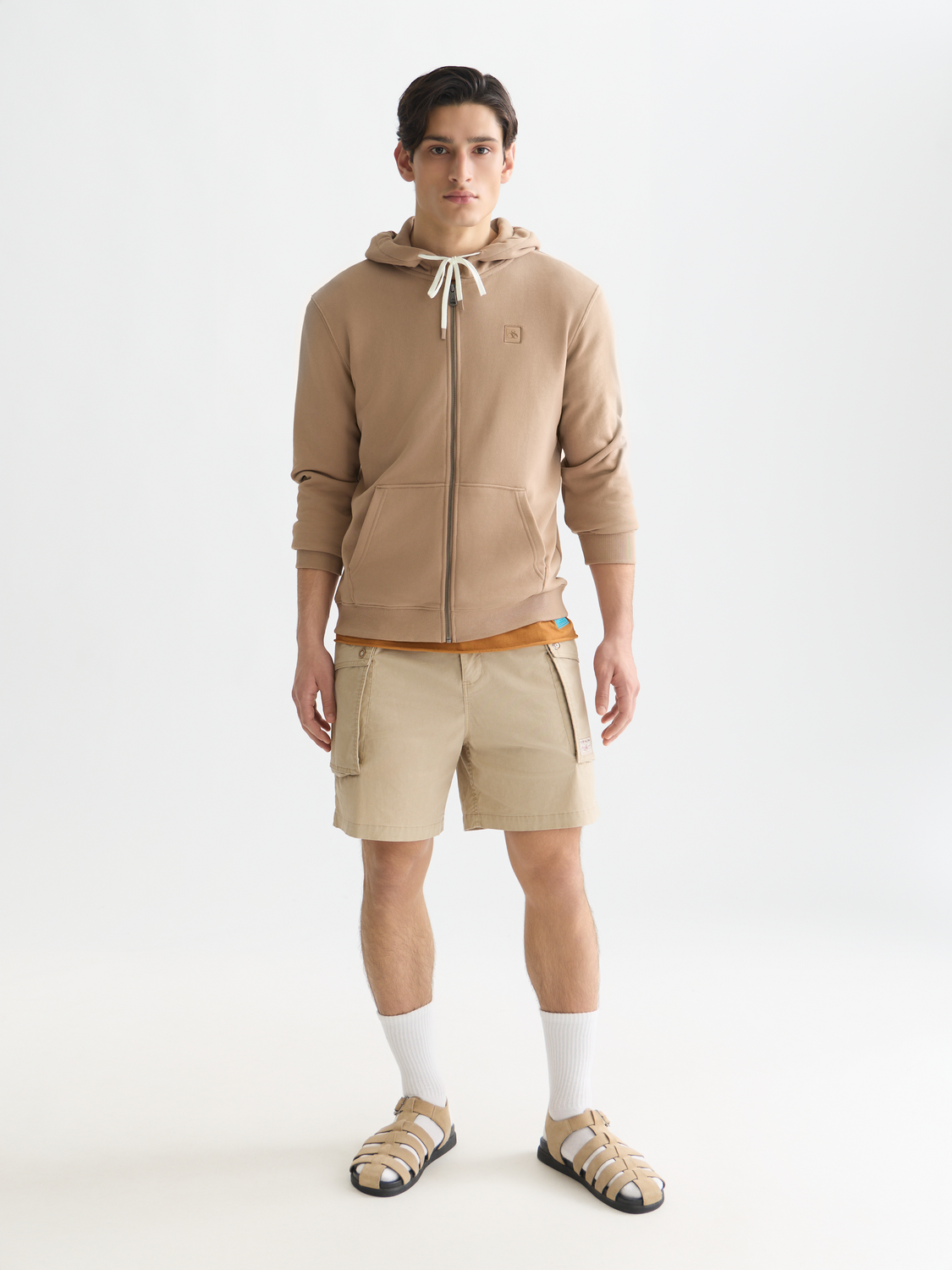 Logo Badge Regular-Fit Zip-Up Hoodie