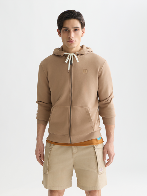 Logo Badge Regular-Fit Zip-Up Hoodie – Scotch & Soda