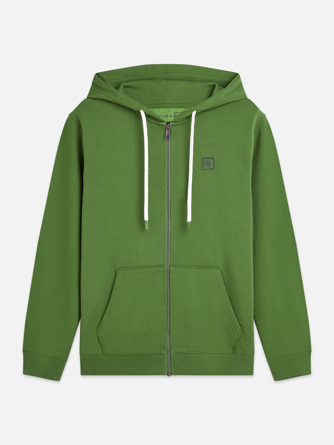 Logo Badge Regular Fit Zip-Up Hoodie