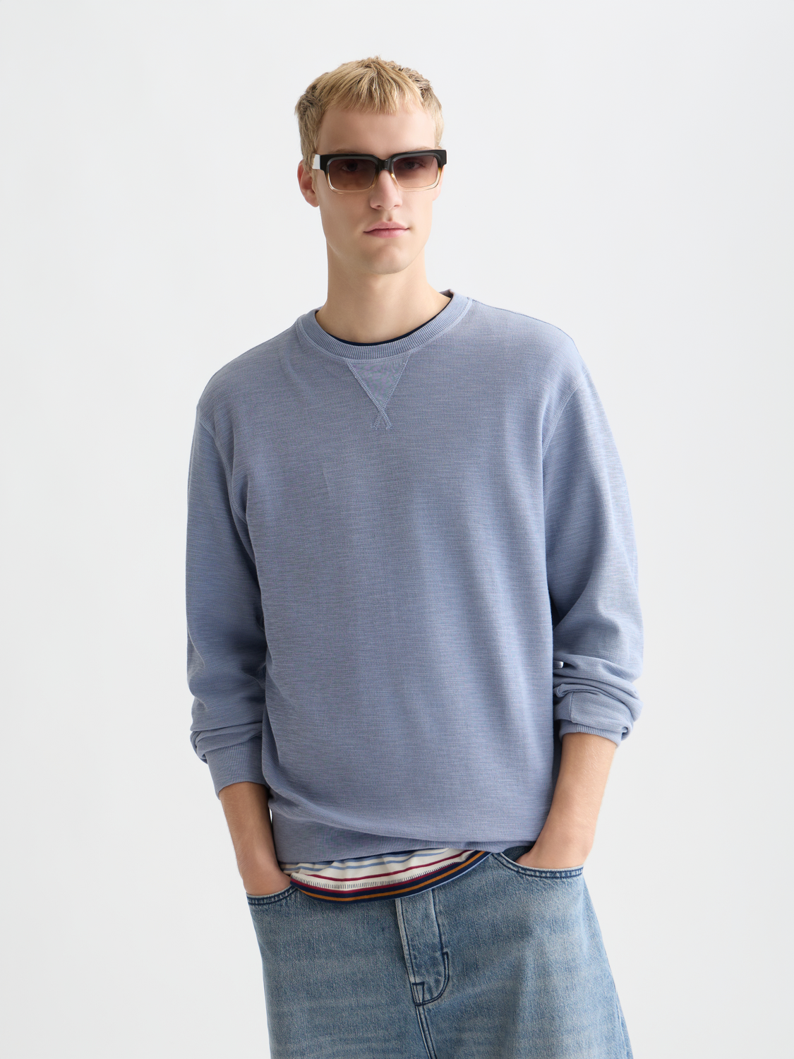 Garment Dyed Regular-Fit Sweatshirt