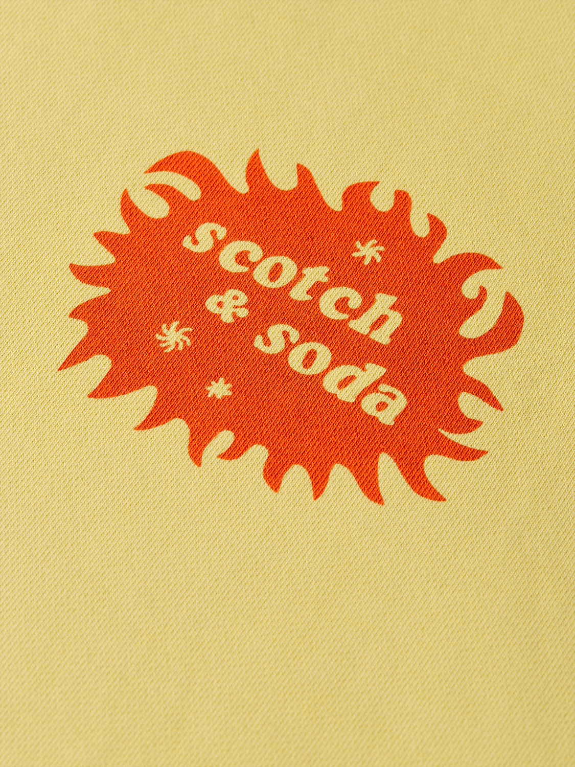 Front And Back Artwork Loose-Fit Short Sleeve Sweatshirt