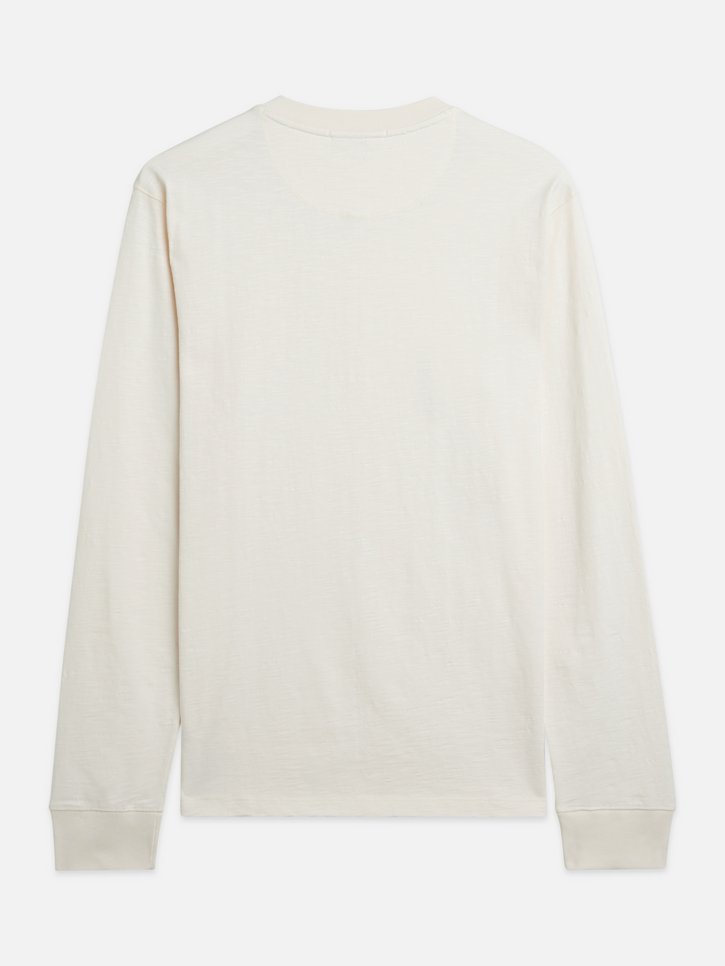 Henley Slub Yarn Regular-Fit Long-Sleeve T-Shirt