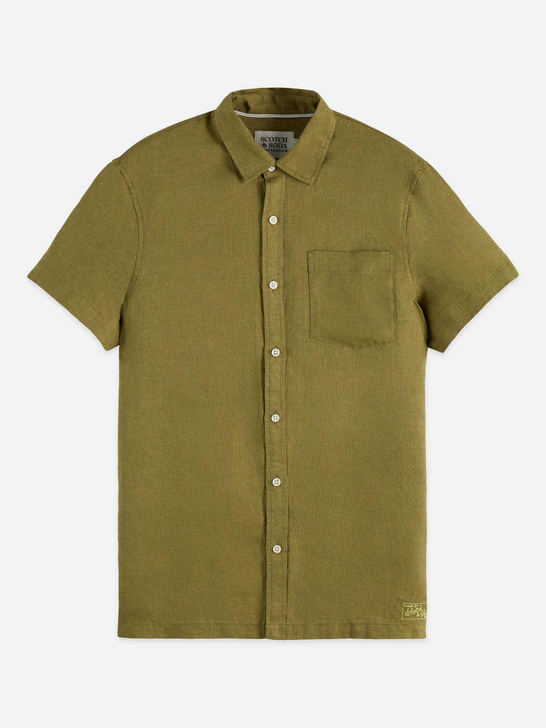 Seasonal Core Linen Regular-Fit Short Sleeve Shirt