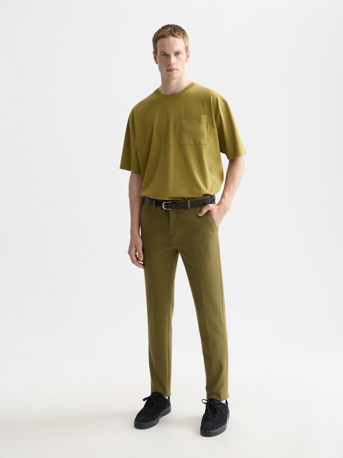 Seasonal Core 3 Crosses Chest Pocket Loose-Fit T-Shirt