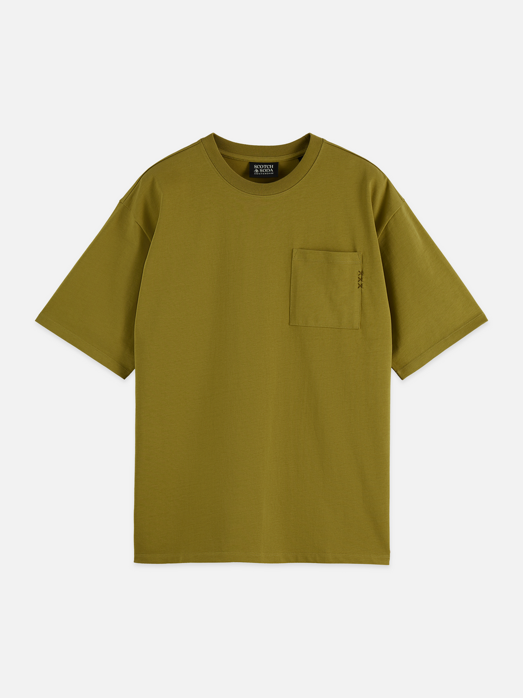 Seasonal Core 3 Crosses Chest Pocket Loose-Fit T-Shirt