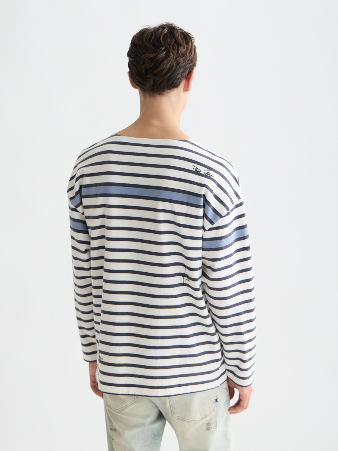 Scotch & Soda x Basquiat Breton Striped Long Sleeve T-Shirt
