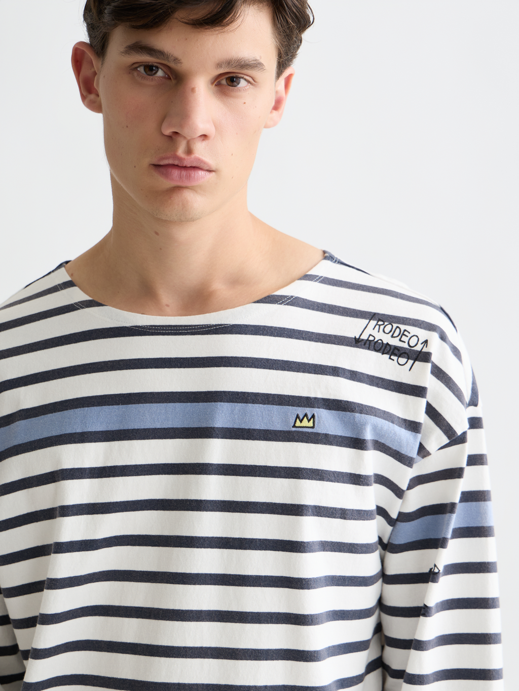 Scotch & Soda x Basquiat Breton Striped Long Sleeve T-Shirt