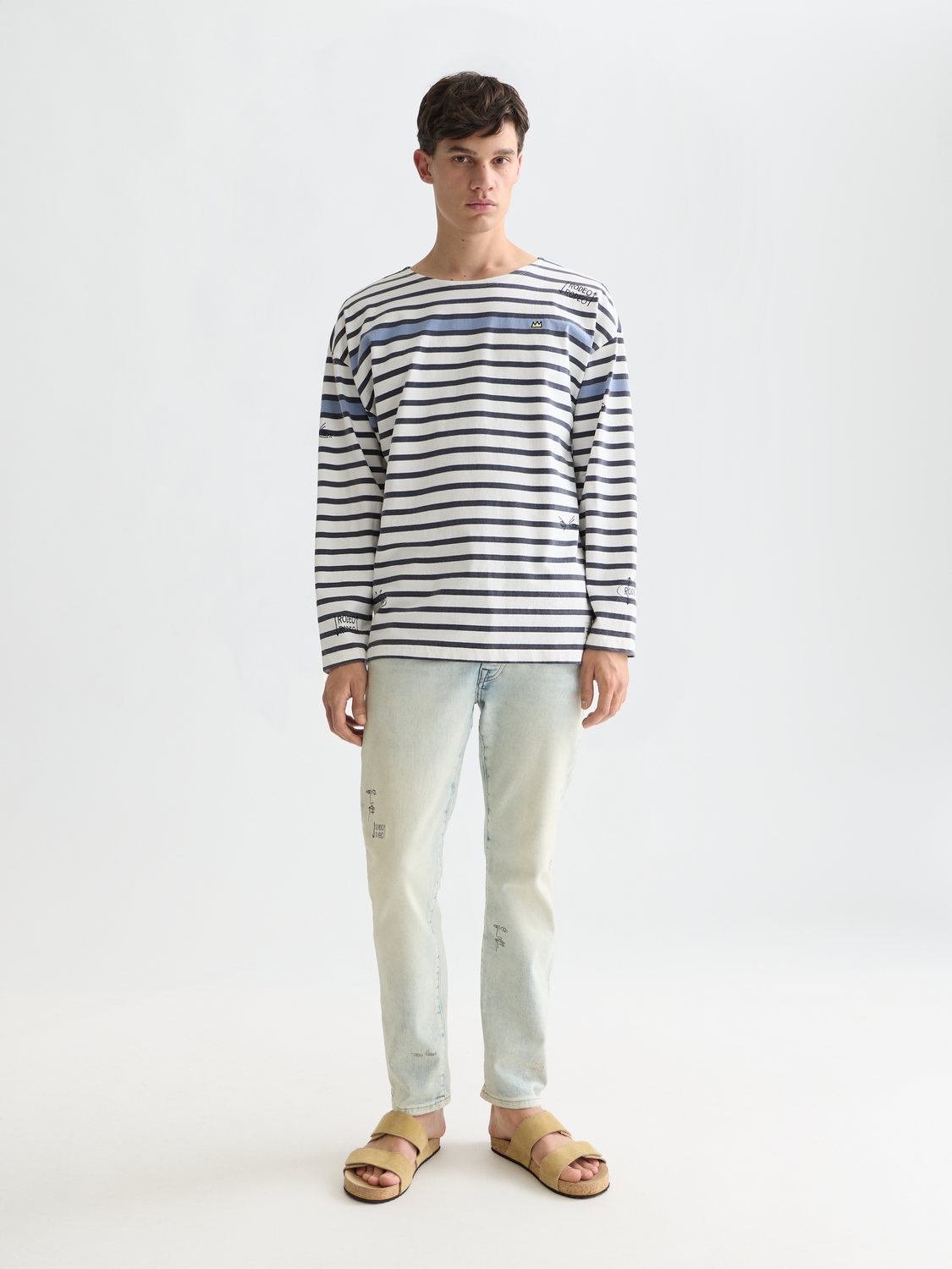Scotch & Soda x Basquiat Breton Striped Long Sleeve T-Shirt