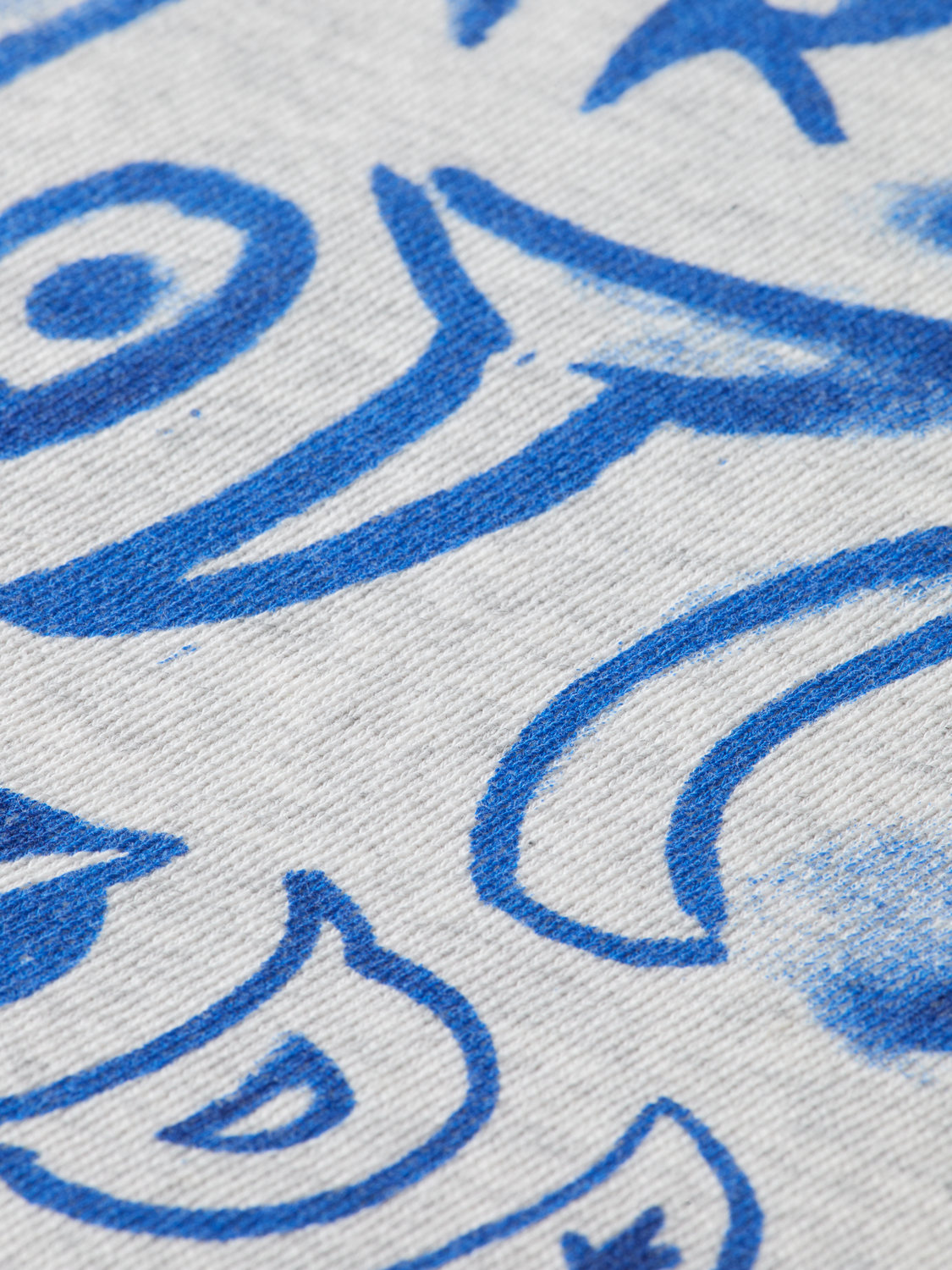 Washed Denim Graphic Sweatshirt