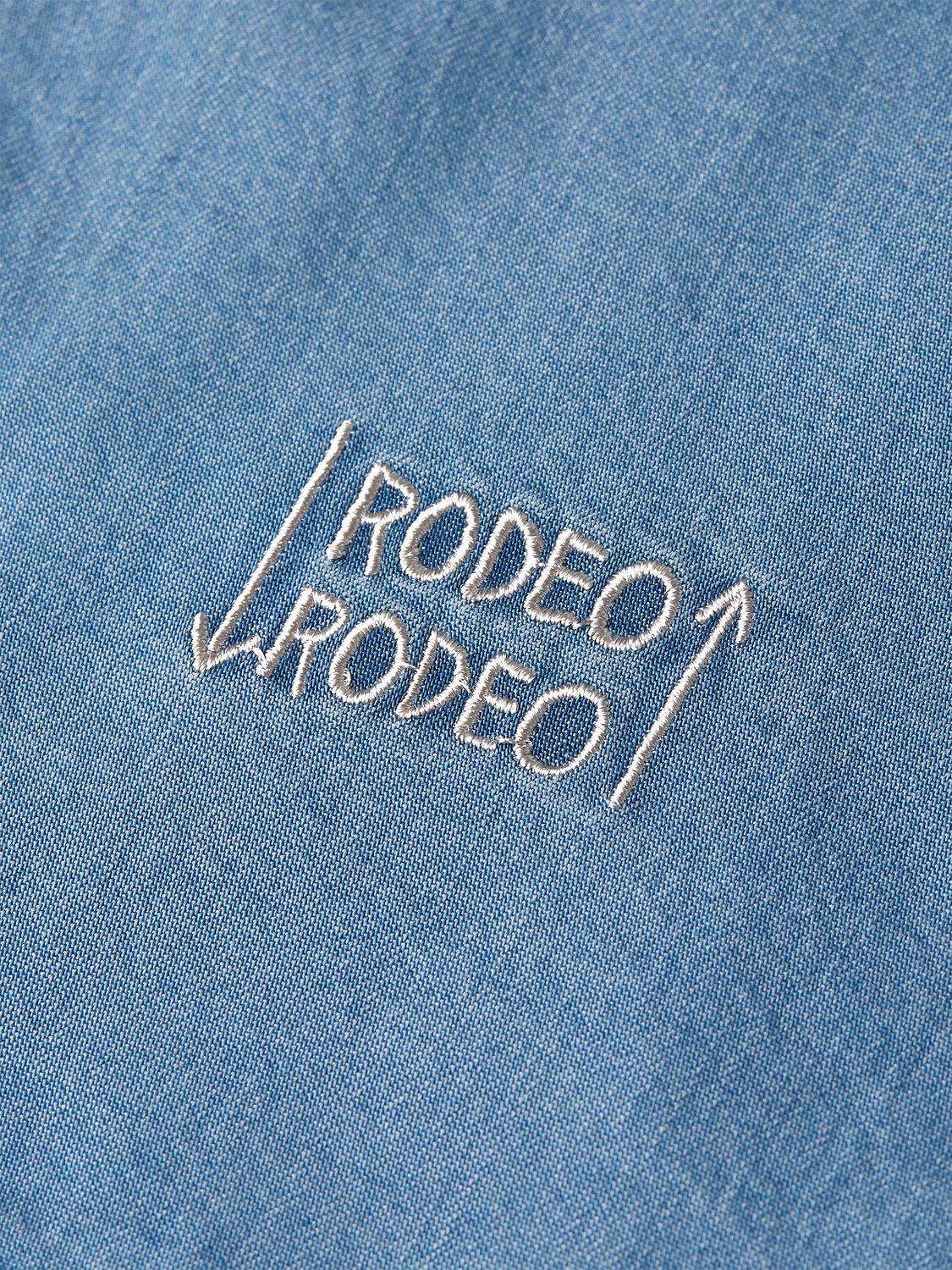 Scotch & Soda x Basquiat Indigo Tencel Relaxed-Fit Short-Sleeved Shirt