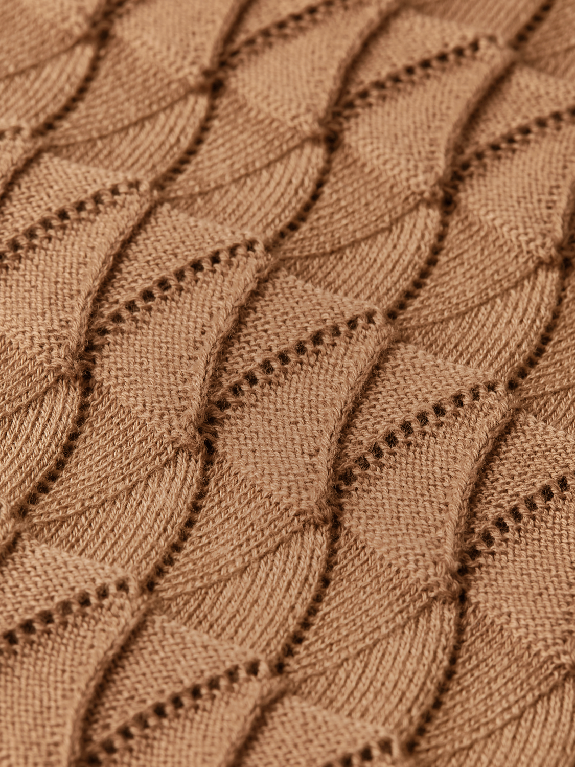 Pointelle Dropped Shoulder Pullover