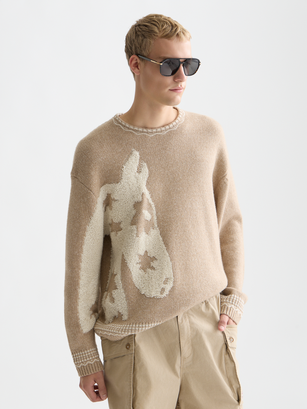 Loose-fit Jacquard Pullover