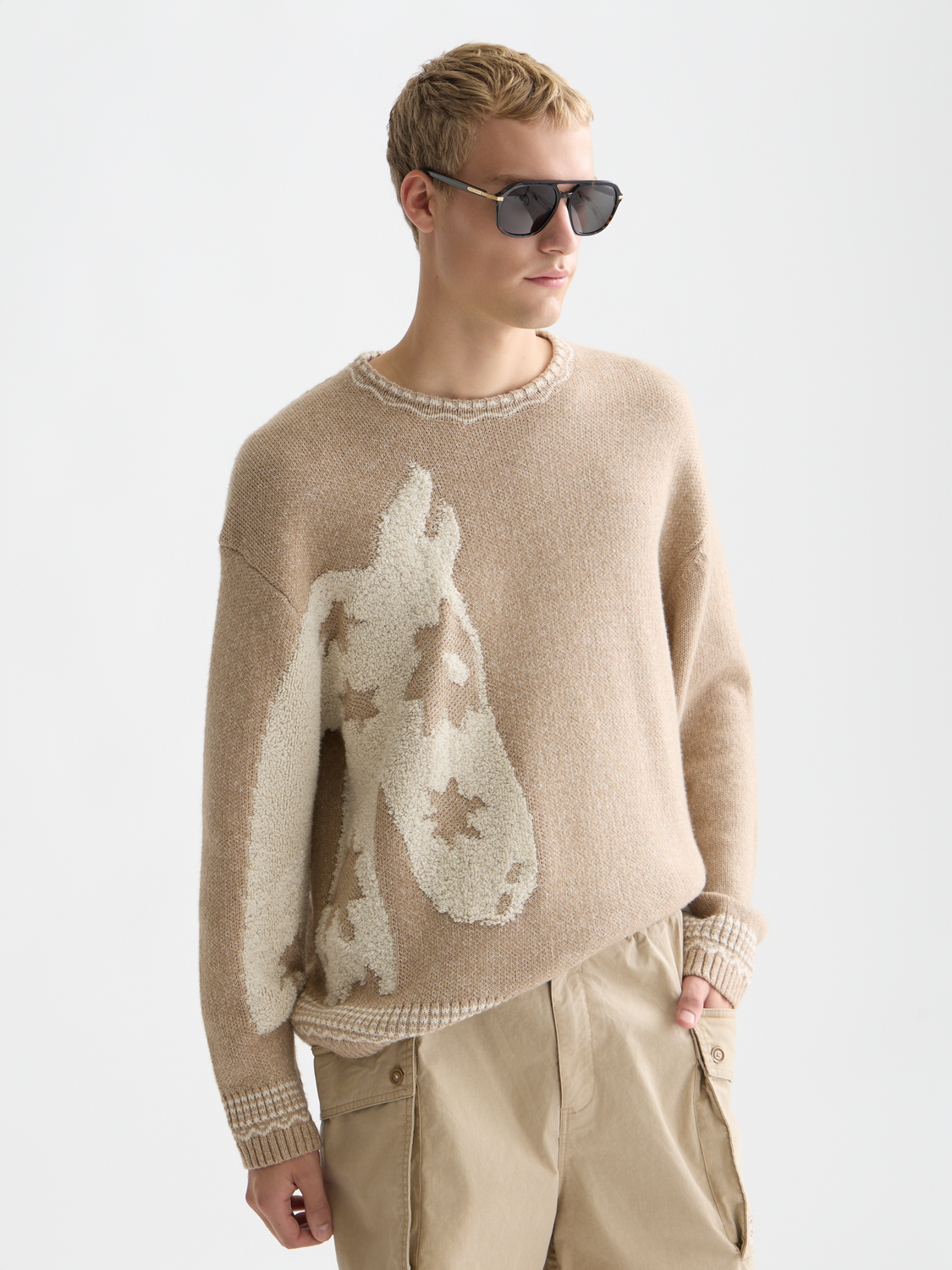 Loose-fit Jacquard Pullover