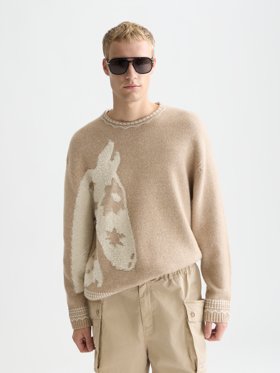Loose-fit Jacquard Pullover