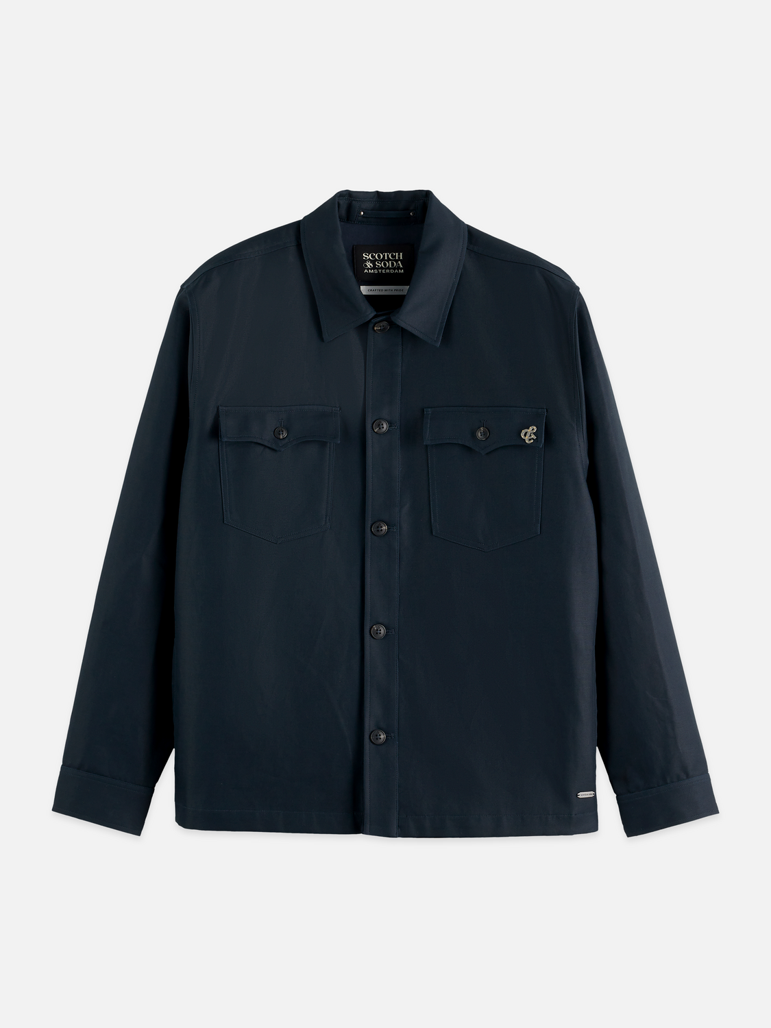 Cotton-Blend Twill Relaxed-Fit Overshirt