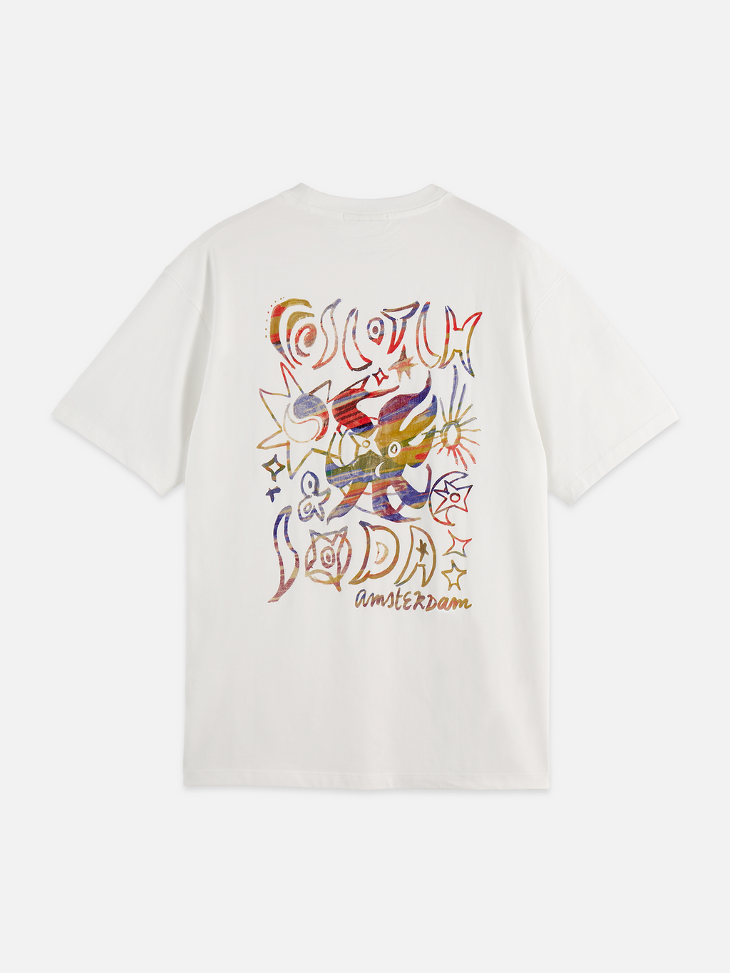 Front And Back Artwork Relaxed-Fit T-Shirt
