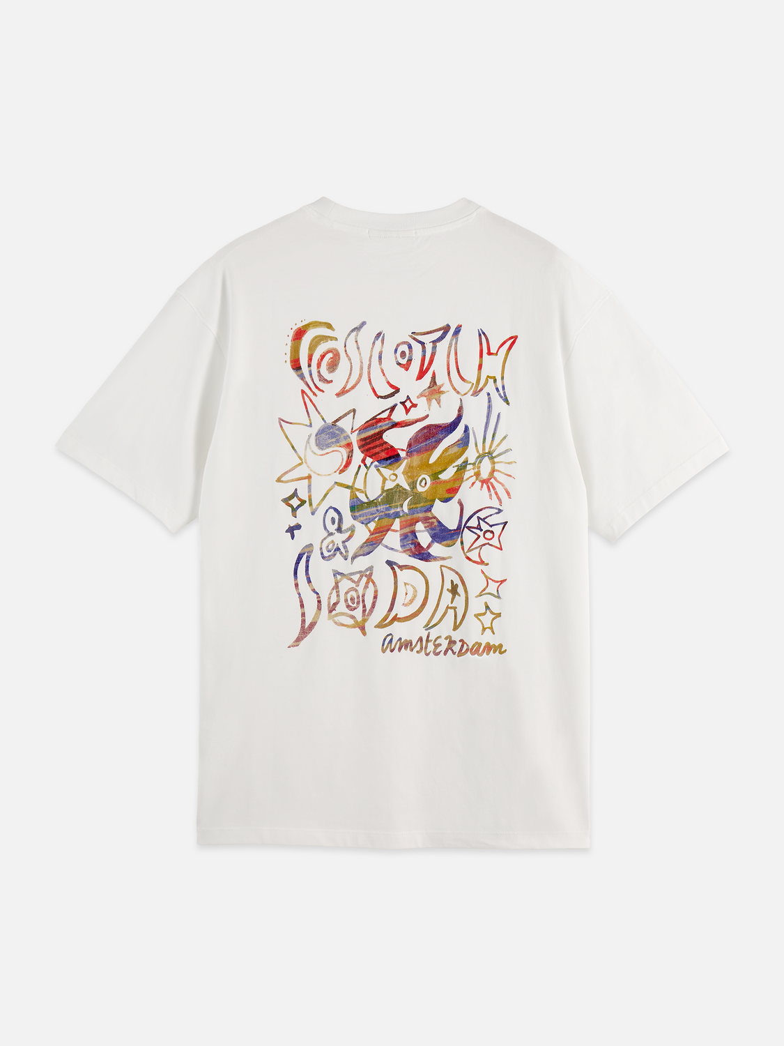 Front And Back Artwork Relaxed-Fit T-Shirt