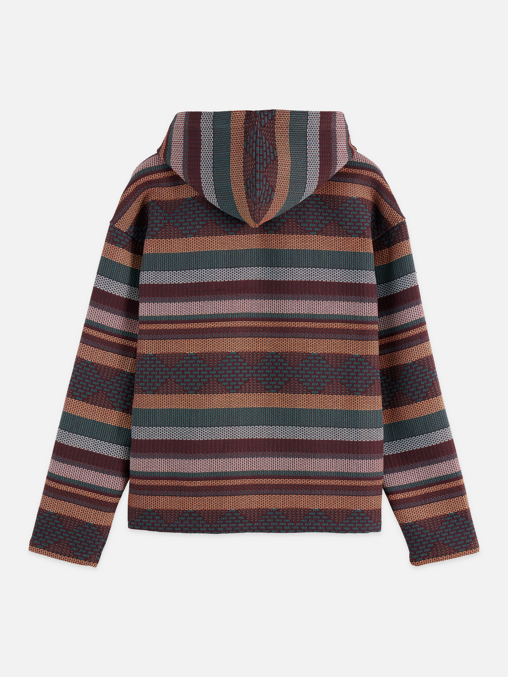 Jacquard Relaxed-Fit Hoodie