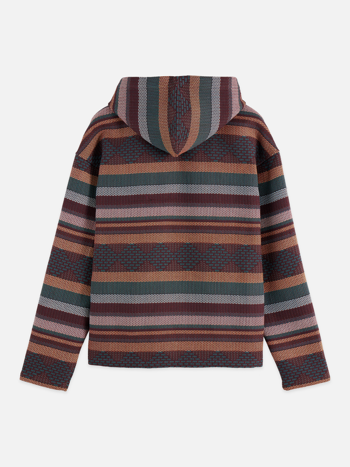 Jacquard Relaxed-Fit Hoodie