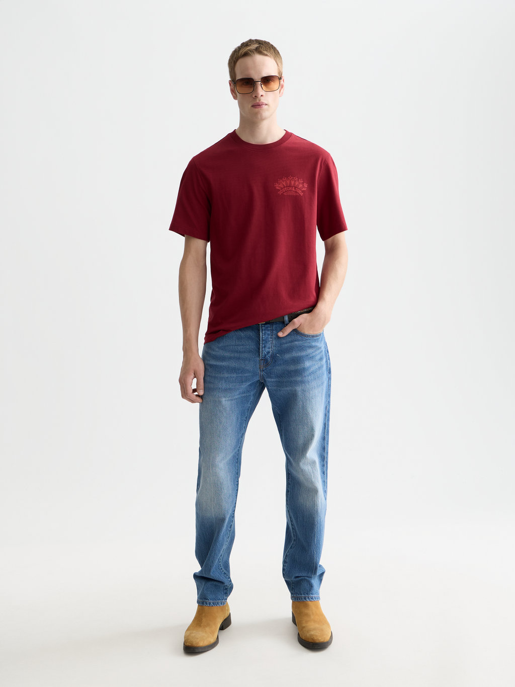 Front And Back Artwork Regular-Fit T-Shirt