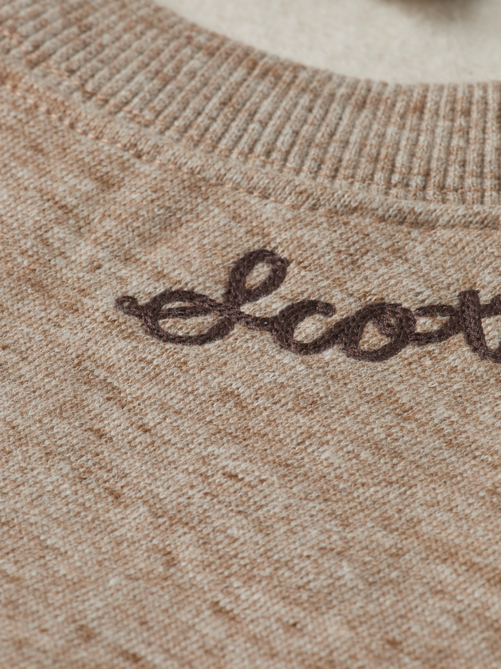 Space Yarn Embroidered Loose-Fit Sweatshirt