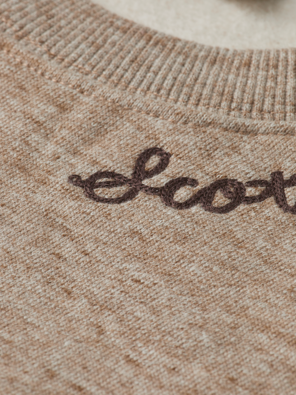 Space Yarn Embroidered Loose-Fit Sweatshirt