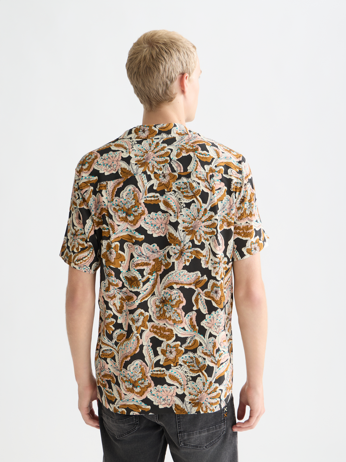 Printed Viscose Regular-Fit Shirt