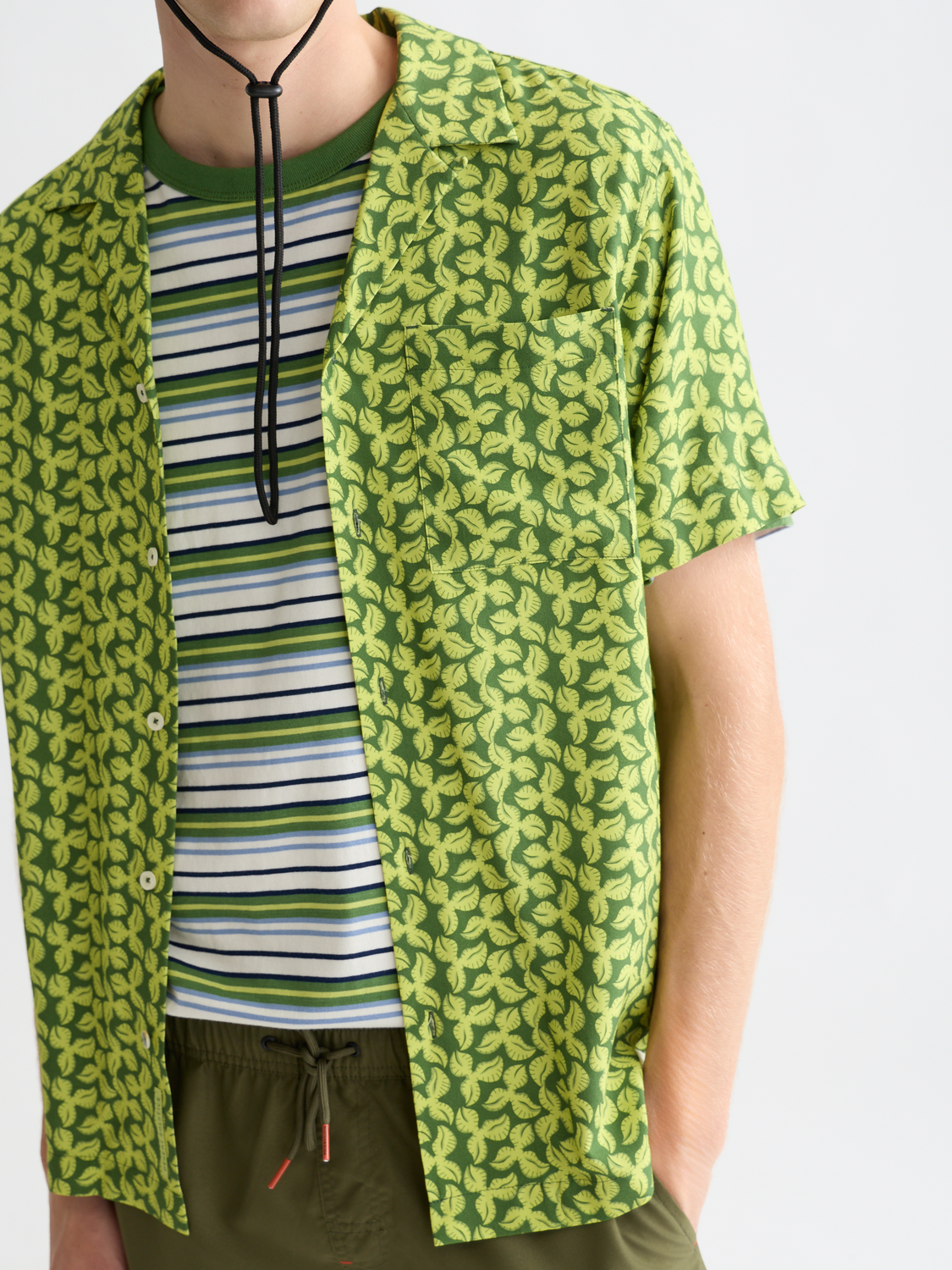 Printed Viscose Regular-Fit Shirt