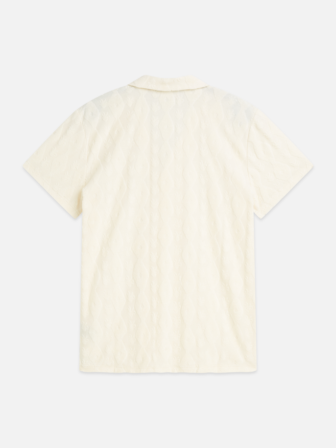 Terry Jacquard Regular-Fit Short-Sleeved Shirt