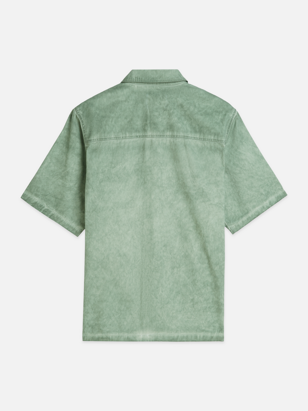 Washed Cotton Relaxed-Fit Short Sleeved Shirt