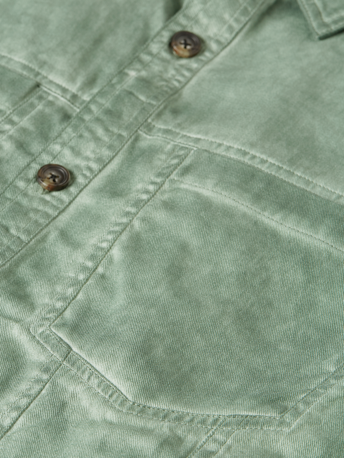 Washed Cotton Relaxed-Fit Short Sleeved Shirt