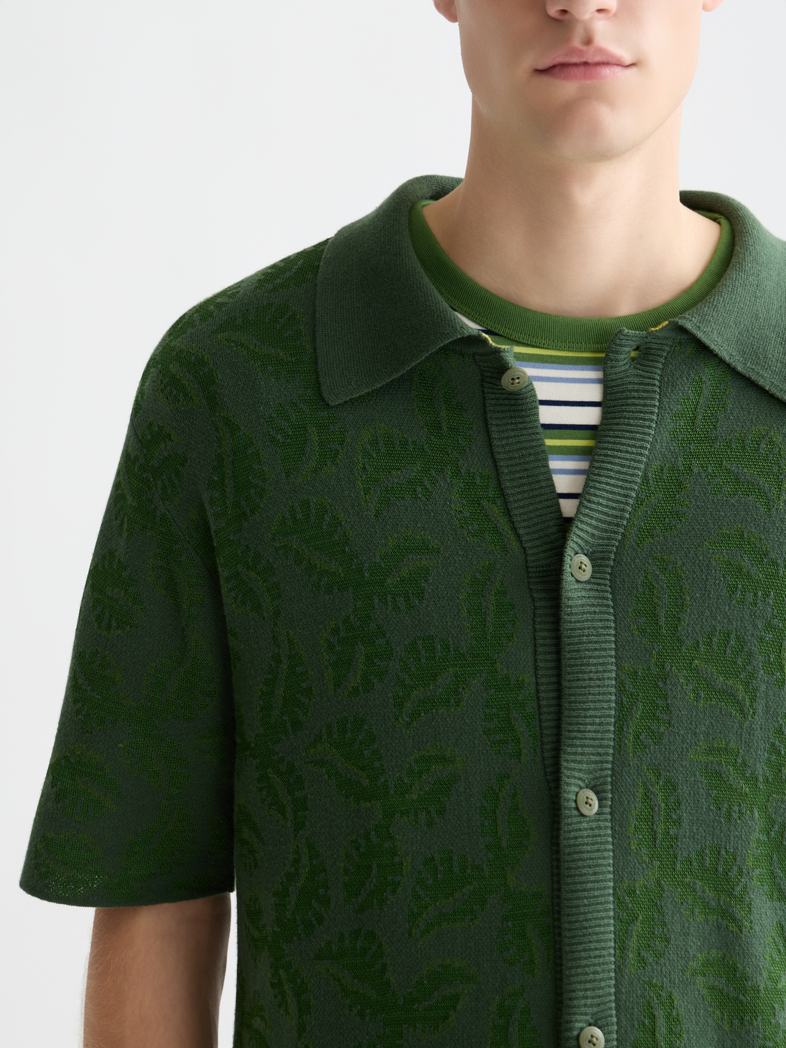 Knitted Short Sleeve Shirt