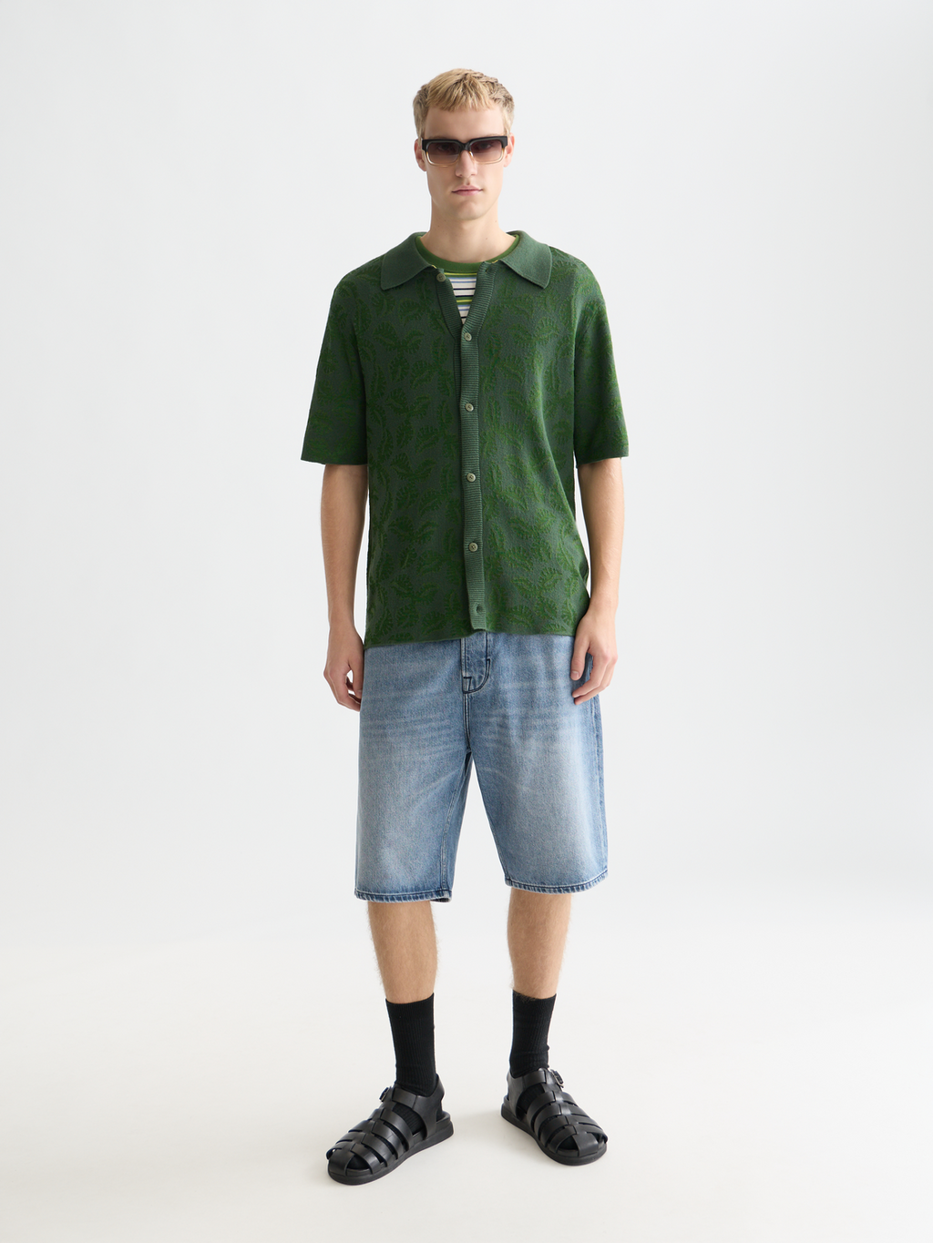 Knitted Short Sleeve Shirt