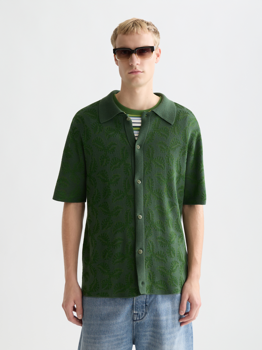 Knitted Short Sleeve Shirt