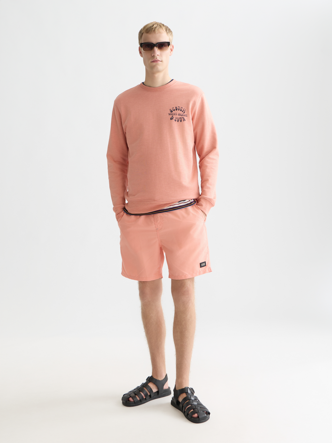 Left Chest Logo Regular-Fit Sweatshirt