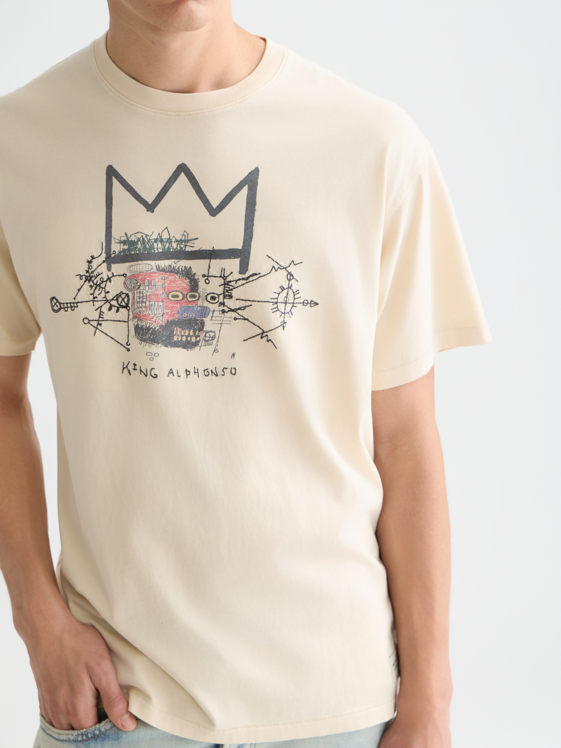Scotch & Soda x Basquiat Artwork Relaxed Fit T-Shirt