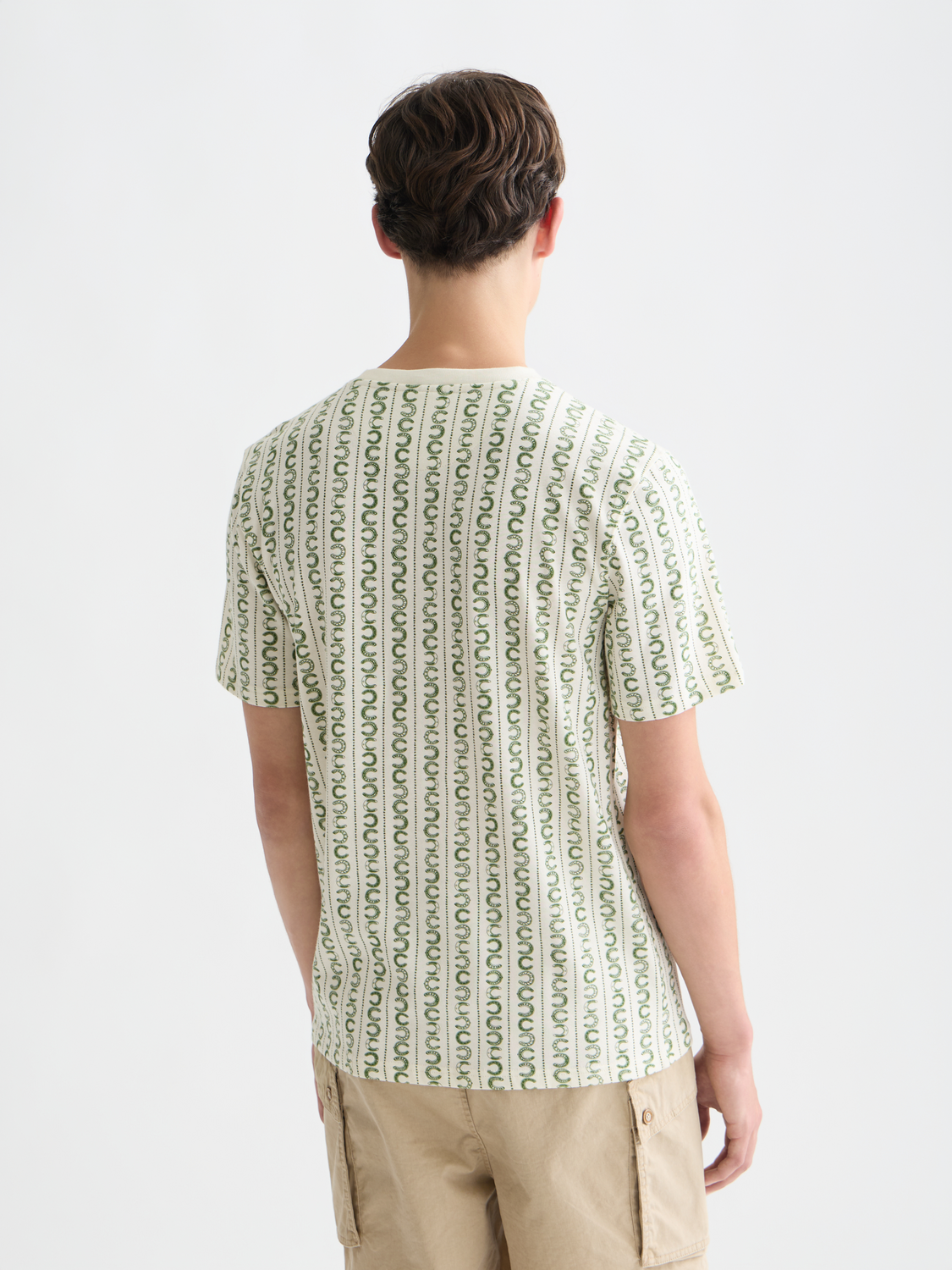 Micro Printed Regular-Fit T-Shirt