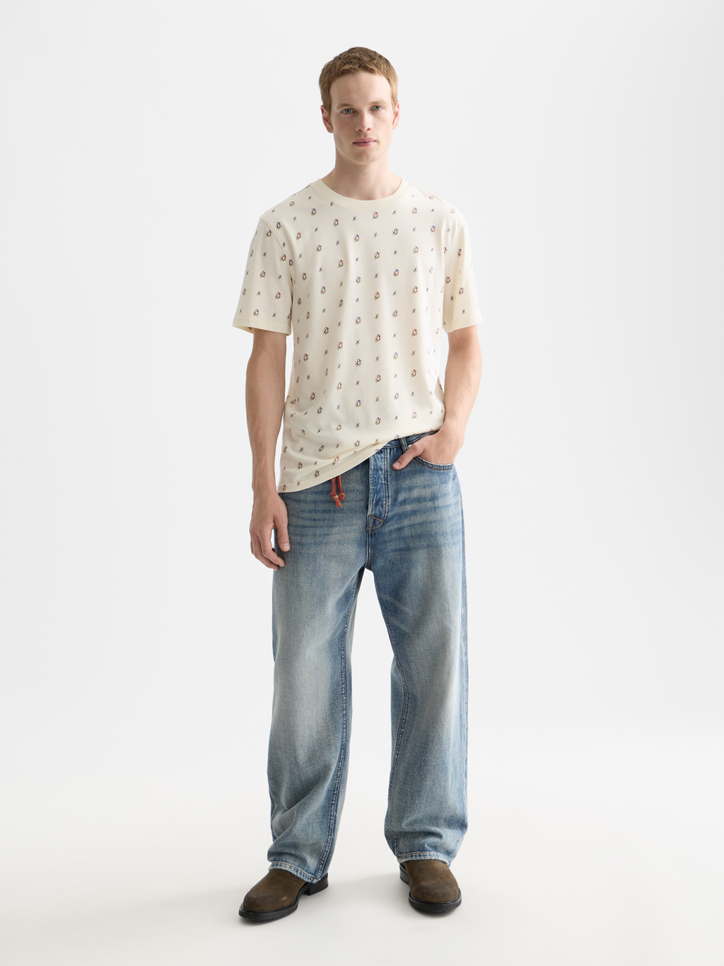 Micro-Printed Regular-Fit T-Shirt