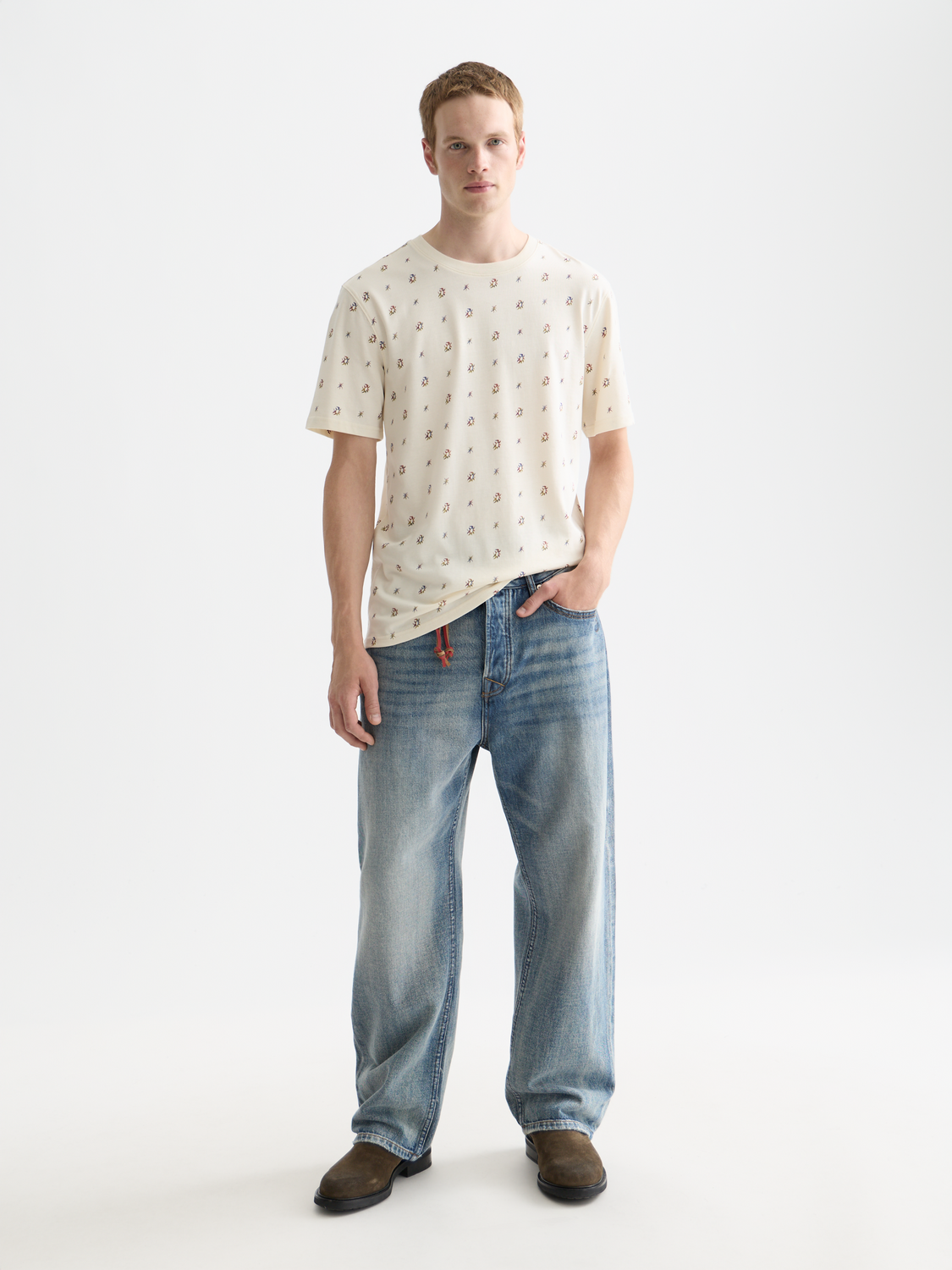 Micro-Printed Regular-Fit T-Shirt
