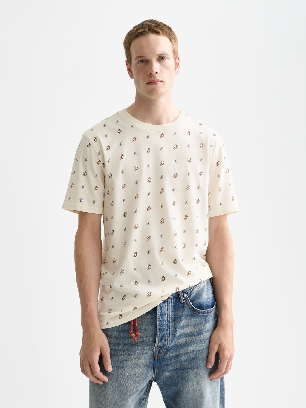 Micro-Printed Regular-Fit T-Shirt